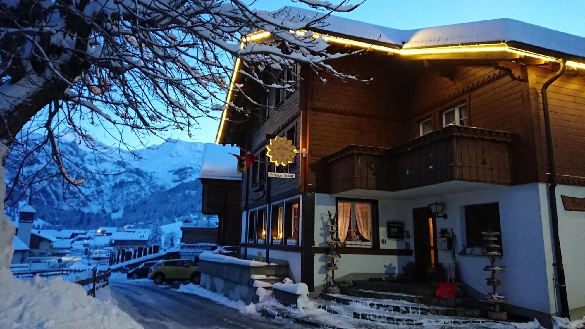 Pension Sonne Adelboden Esterno foto