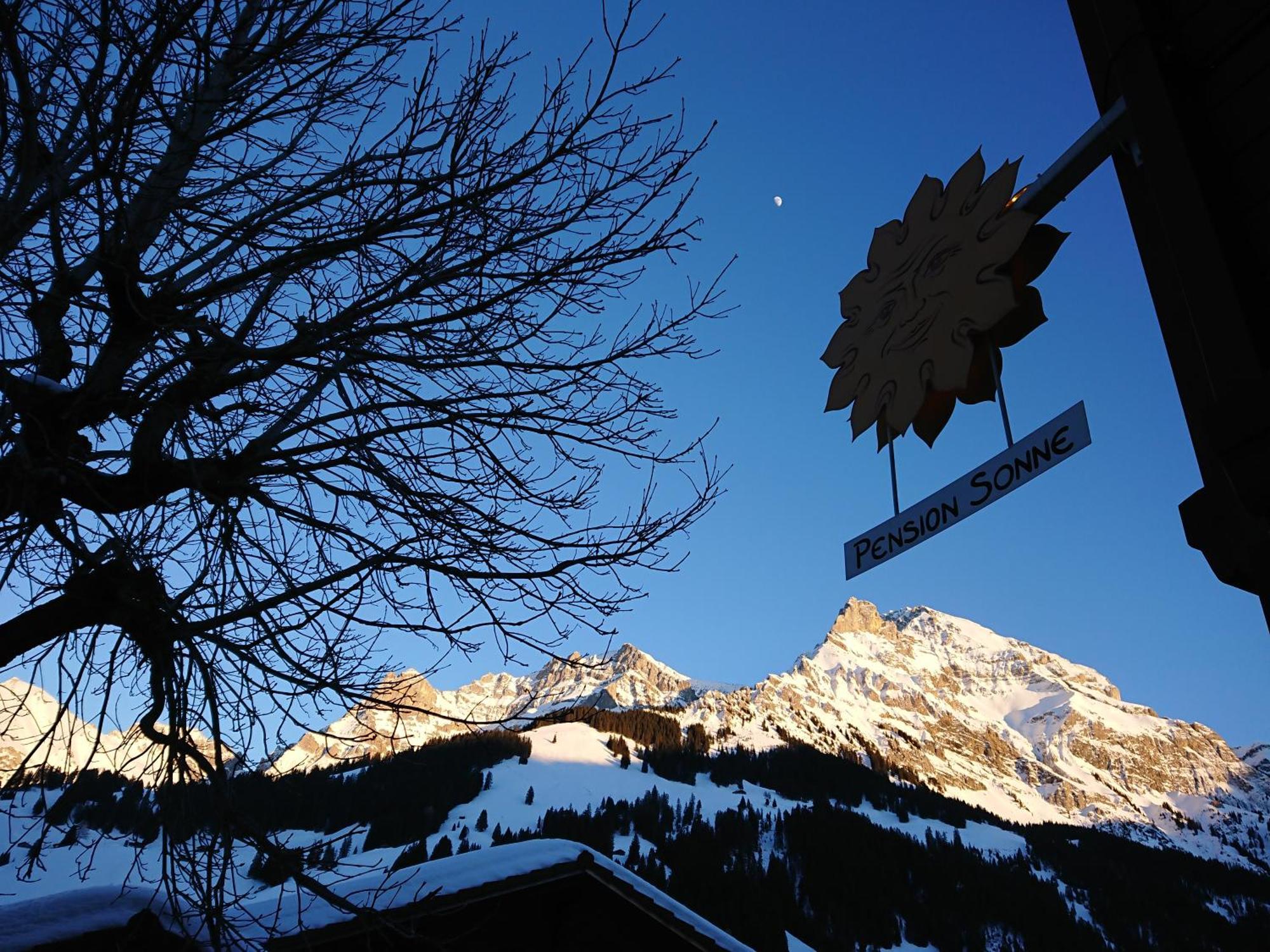 Pension Sonne Adelboden Esterno foto